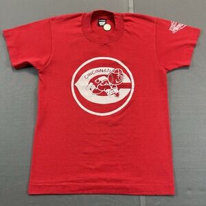 Vintage Youth Screen Stars Cincinnati Reds T-Shirt Size youth Large